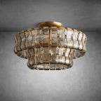 Ghiaccio Modern Glass Flushmount - fovolighting