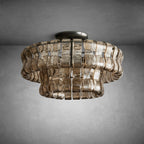 Ghiaccio Modern Glass Flushmount - fovolighting