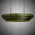Ghiaccio Oval Chandelier 54"W/65"W - Merlinlamps