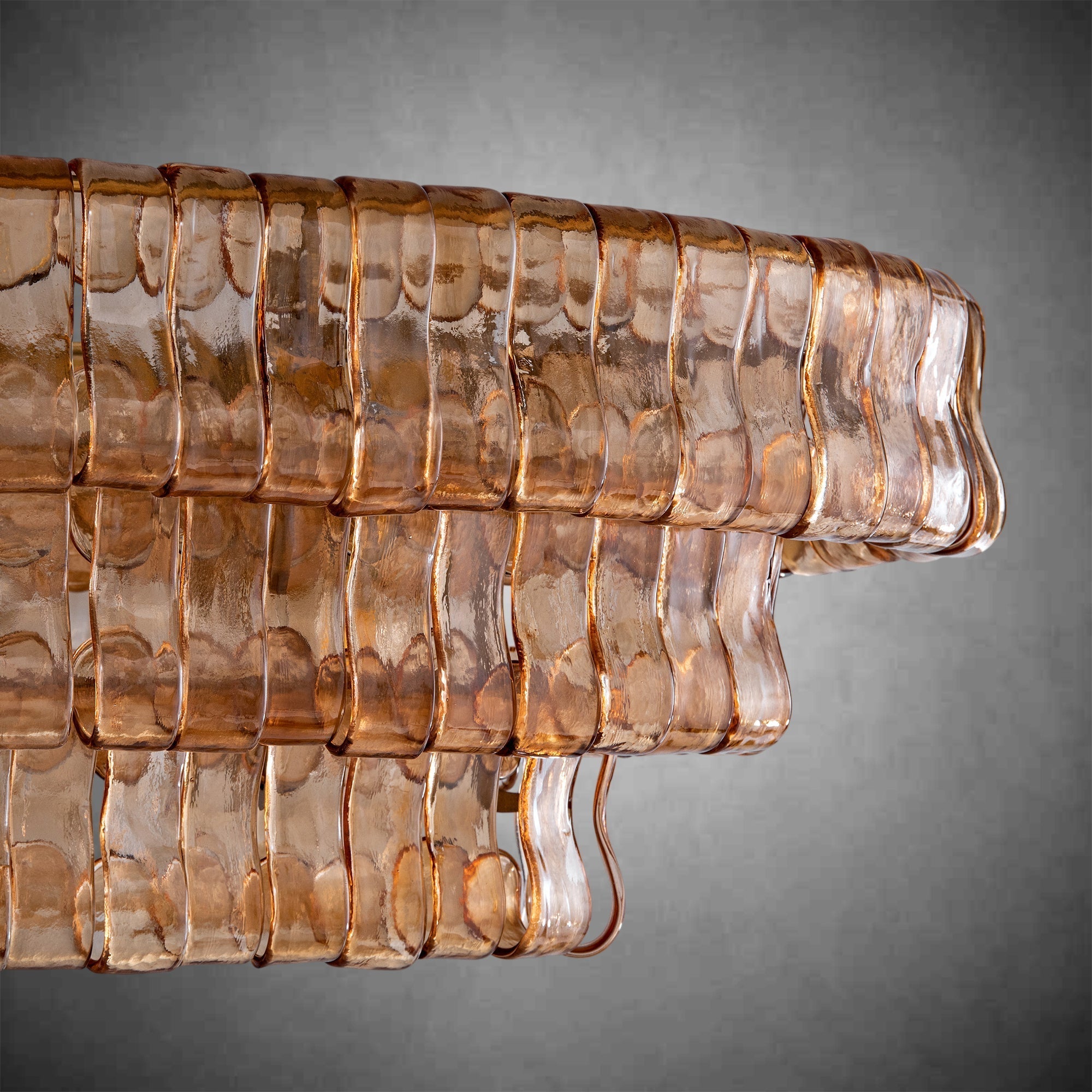 Ghiaccio Oval Chandelier 54"W/65"W - Merlinlamps