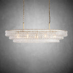 Ghiaccio Oval Chandelier 54"W/65"W - Merlinlamps