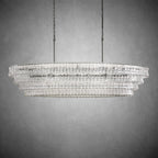 Ghiaccio Oval Chandelier 54"W/65"W - Merlinlamps