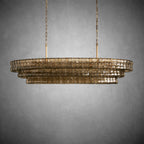 Ghiaccio Oval Chandelier 54"W/65"W - Merlinlamps