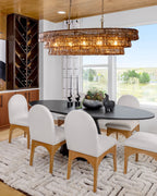 Ghiaccio Oval Chandelier - fovolighting