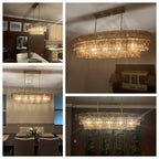 Ghiaccio Oval Chandelier - fovolighting