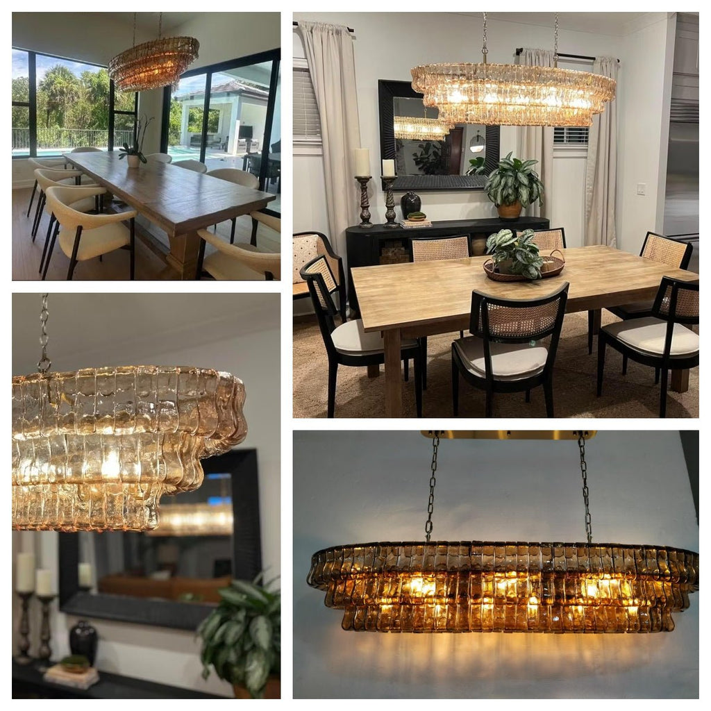 Ghiaccio Oval Chandelier - fovolighting