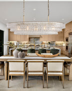 Ghiaccio Oval Chandelier - fovolighting