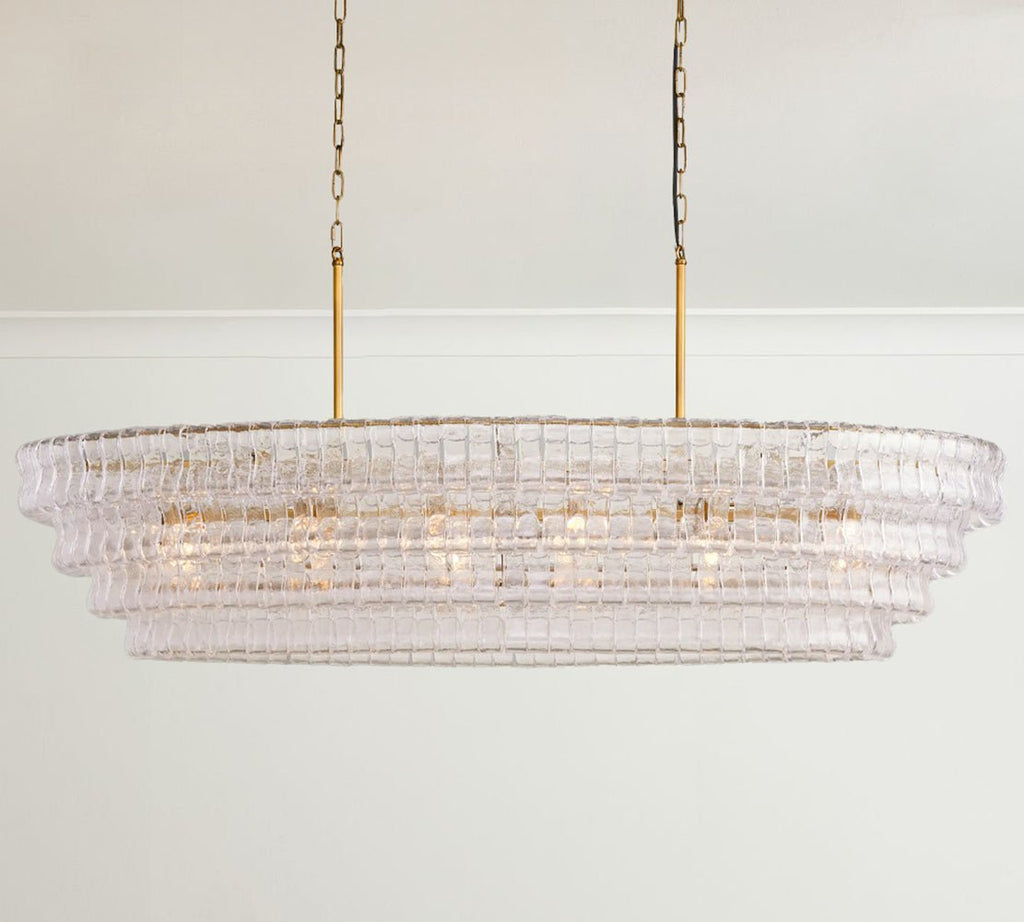 Ghiaccio Oval Chandelier - fovolighting
