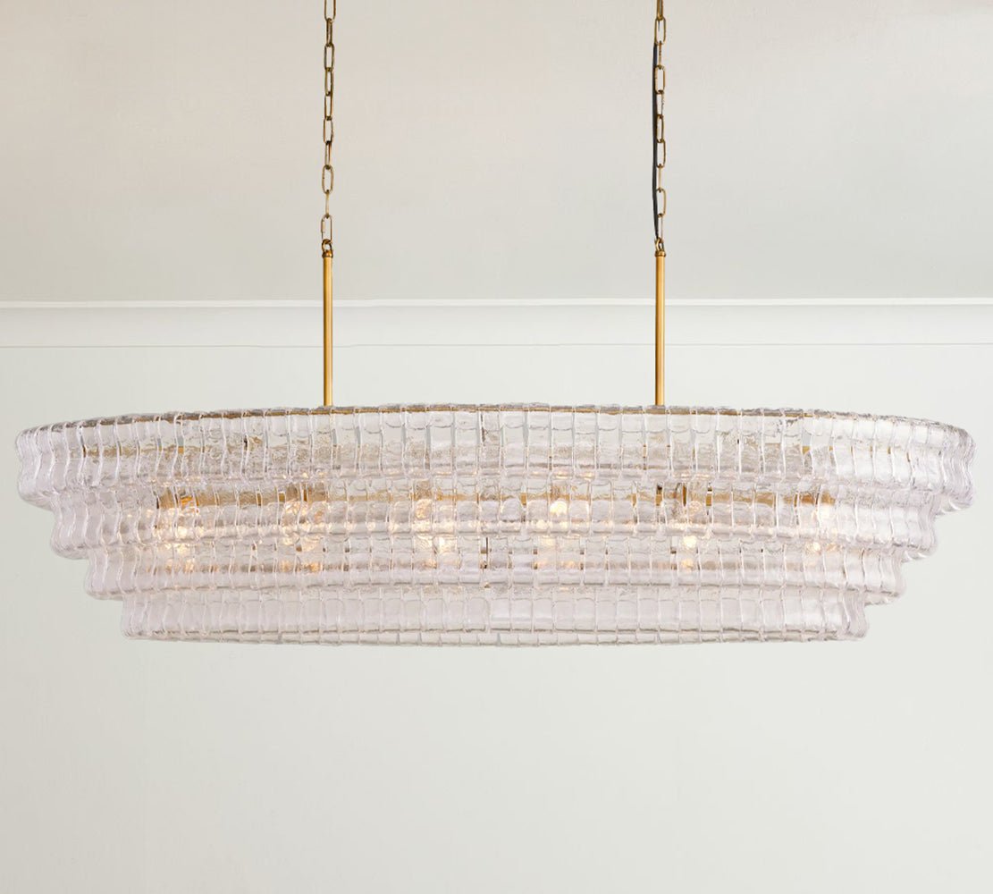 Ghiaccio Oval Chandelier - fovolighting