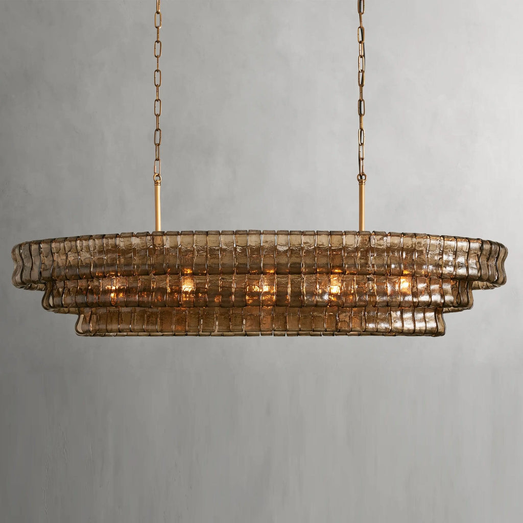 Ghiaccio Oval Chandelier - fovolighting