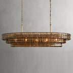 Ghiaccio Oval Chandelier - fovolighting