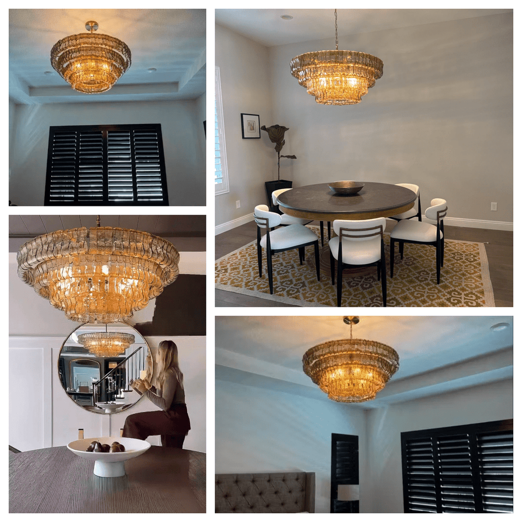 Ghiaccio Round Chandelier - fovolighting