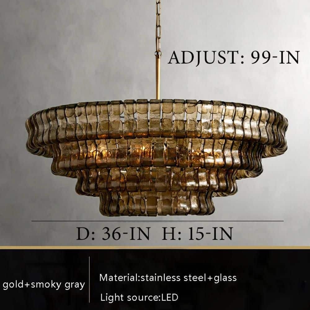 Ghiaccio Round Chandelier - fovolighting