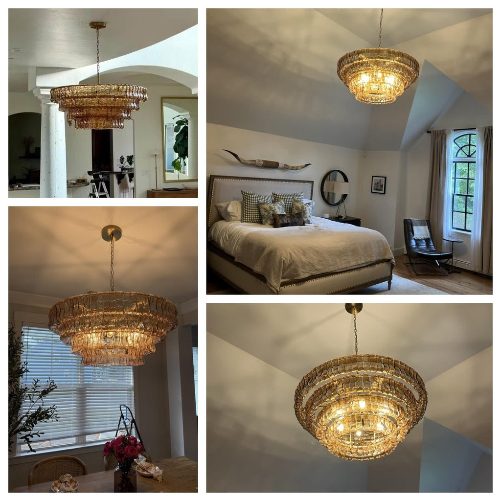 Ghiaccio Round Chandelier - fovolighting