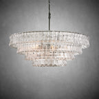 Ghiaccio Round Glass Chandelier - fovolighting