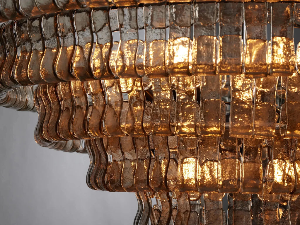 Ghiaccio Round Glass Chandelier - fovolighting