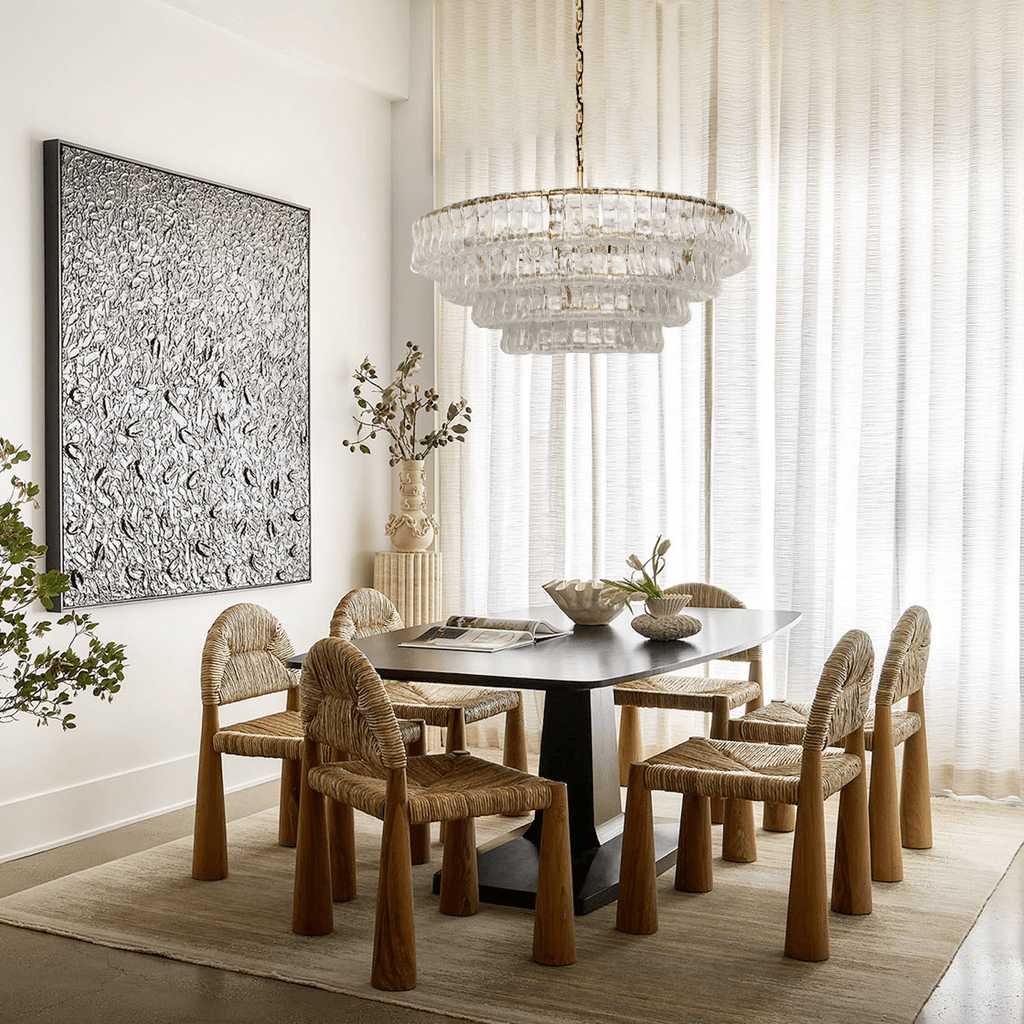 Ghiaccio Round Glass Chandelier - fovolighting