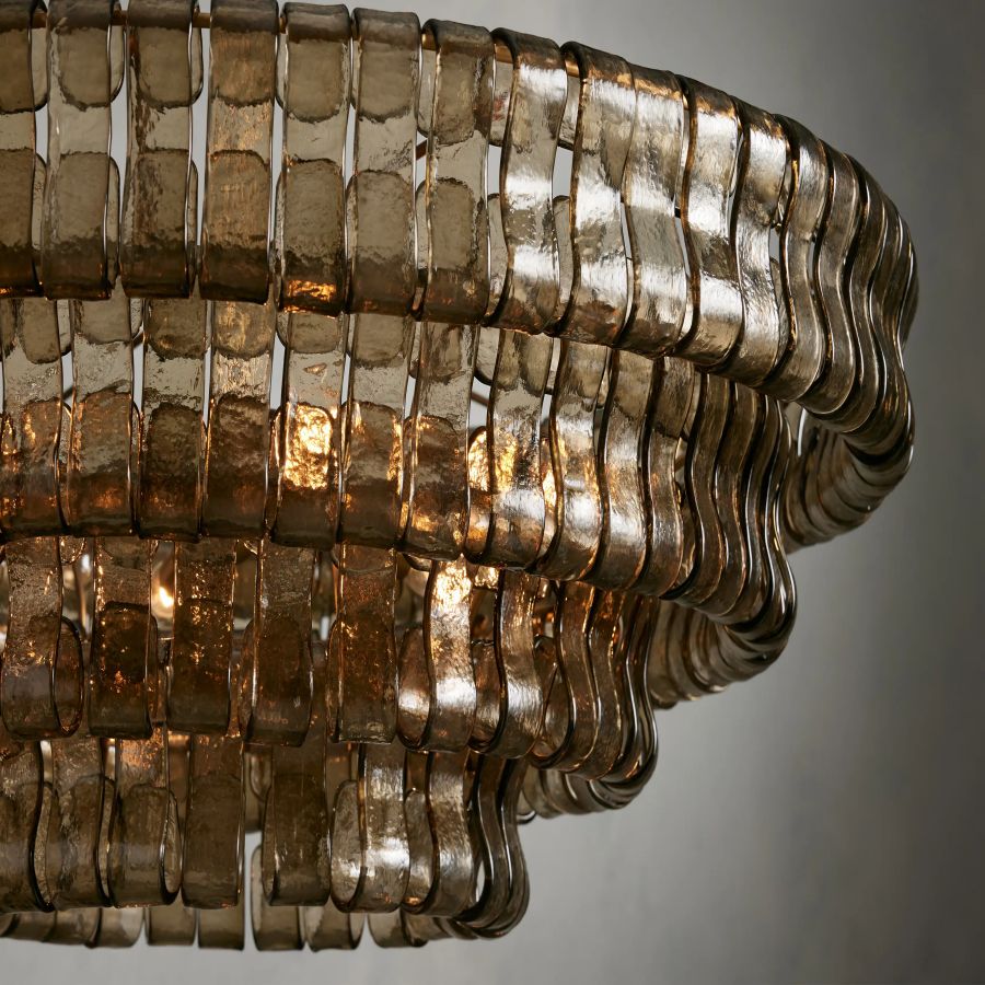 Ghiaccio Round Glass Chandelier - fovolighting