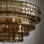 Ghiaccio Round Glass Chandelier - fovolighting