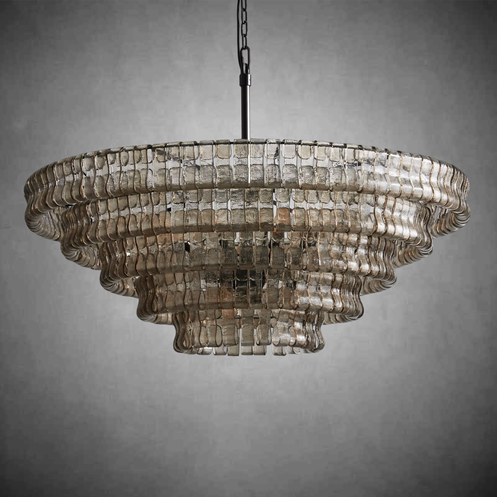 Ghiaccio Round Glass Chandelier - fovolighting