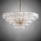 Ghiaccio Round Glass Chandelier - fovolighting