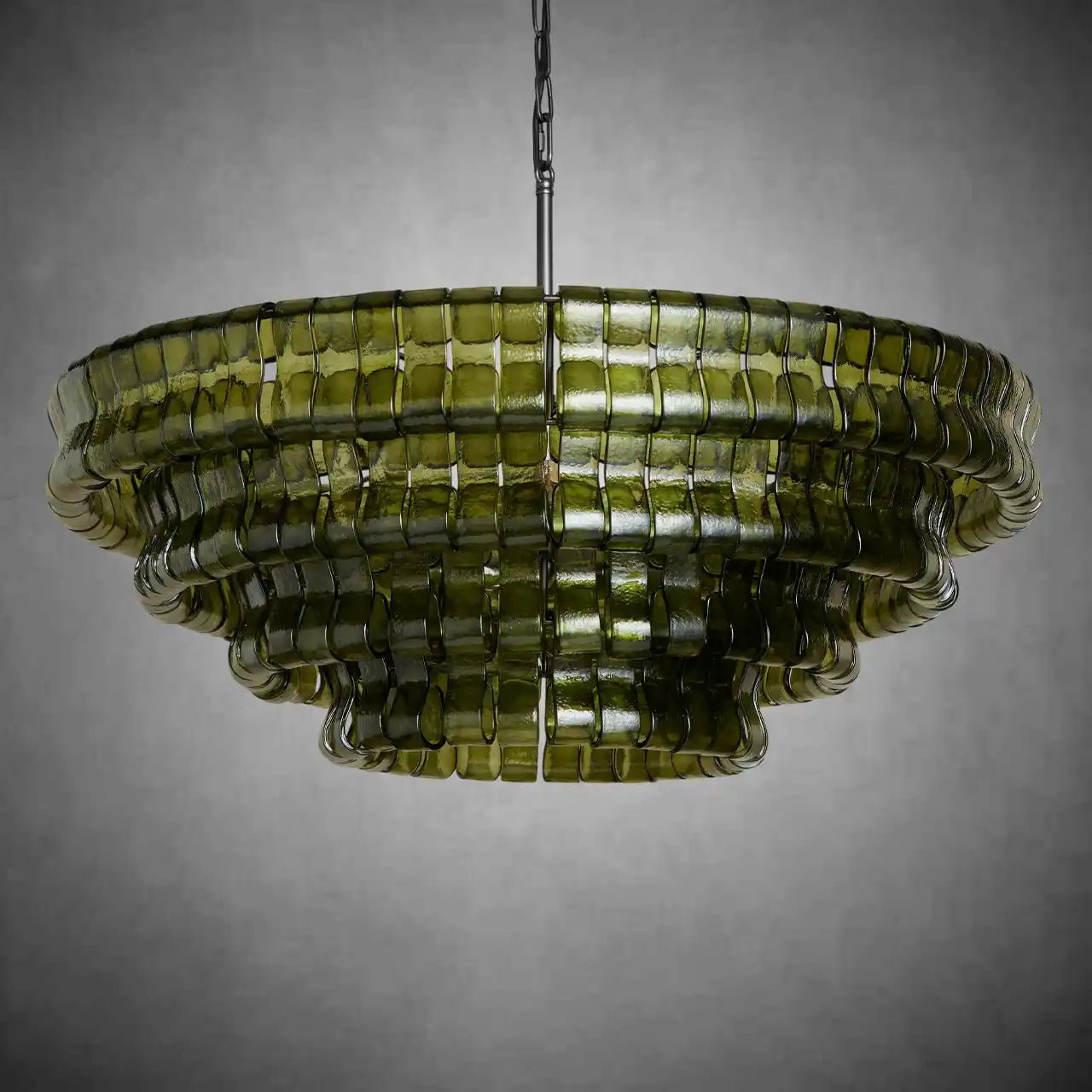 Ghiaccio Round Glass Chandelier - fovolighting