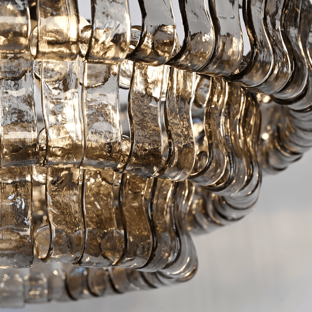 Ghiaccio Round Glass Chandelier - fovolighting