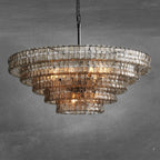 Ghiaccio Round Glass Chandelier - fovolighting