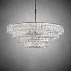 Ghiaccio Round Glass Chandelier - fovolighting