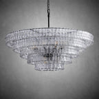 Ghiaccio Round Glass Chandelier - fovolighting