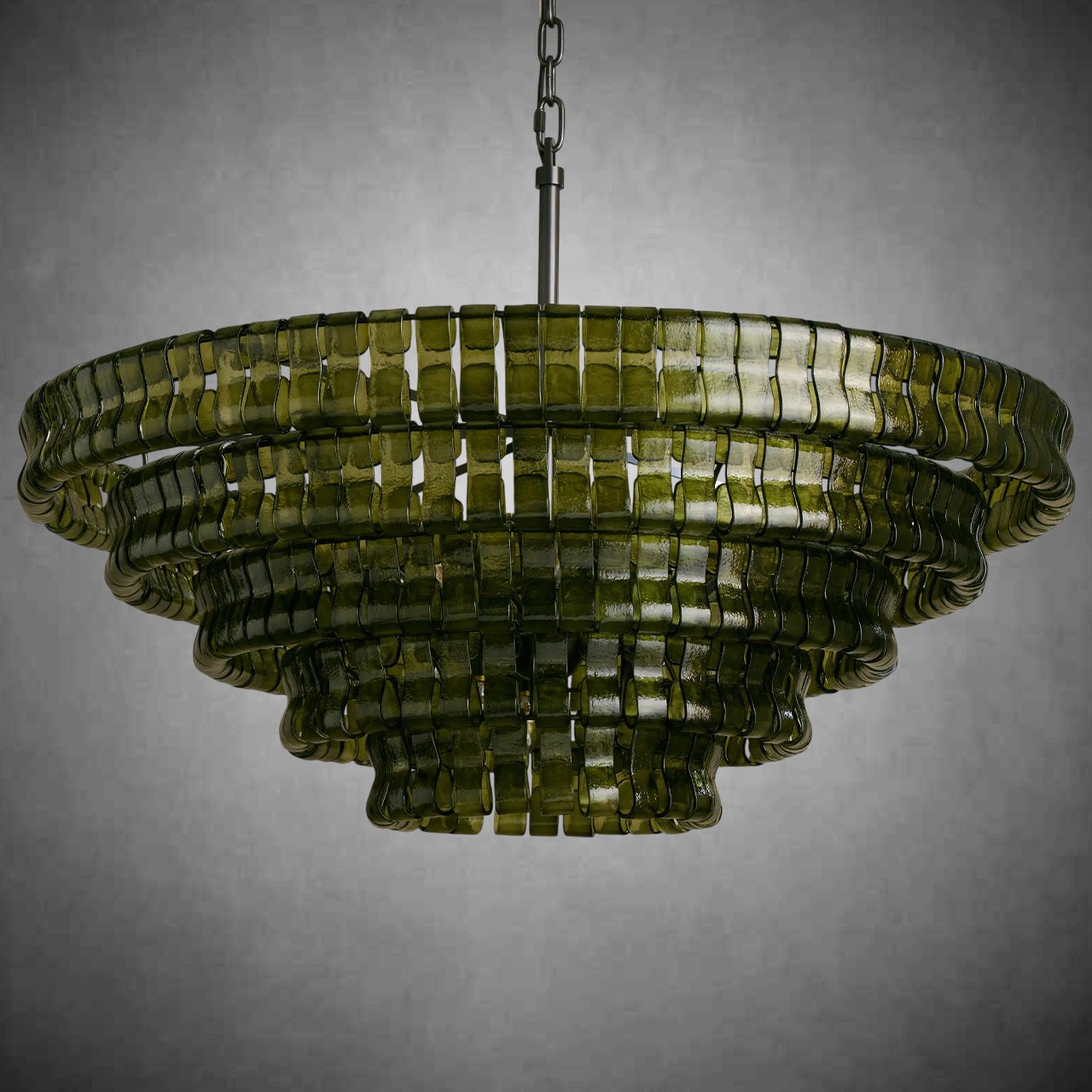 Ghiaccio Round Glass Chandelier - fovolighting