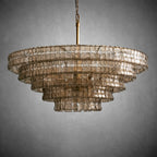 Ghiaccio Round Glass Chandelier - fovolighting