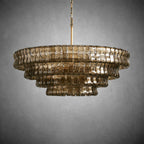 Ghiaccio Round Glass Chandelier - fovolighting