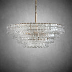 Ghiaccio Round Glass Chandelier - fovolighting
