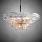 Ghiaccio Round Glass Chandelier - fovolighting