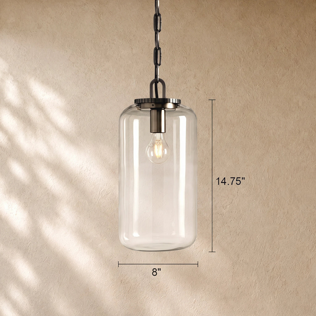 Wescoti Cylinder Pendant with Bronze Chain