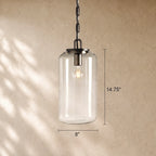 Wescoti Cylinder Pendant with Bronze Chain