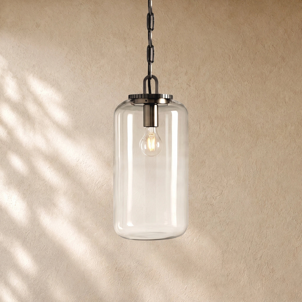 Wescoti Cylinder Pendant with Bronze Chain