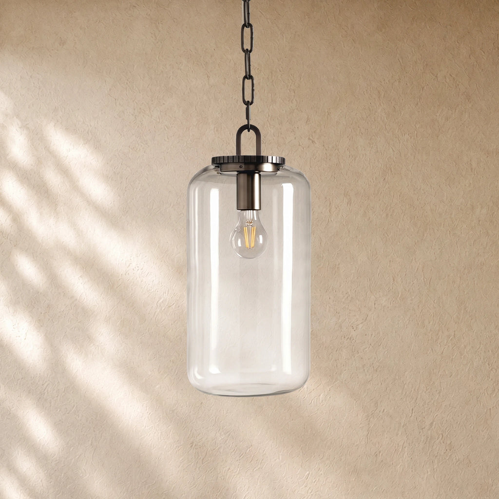 Wescoti Cylinder Pendant with Bronze Chain
