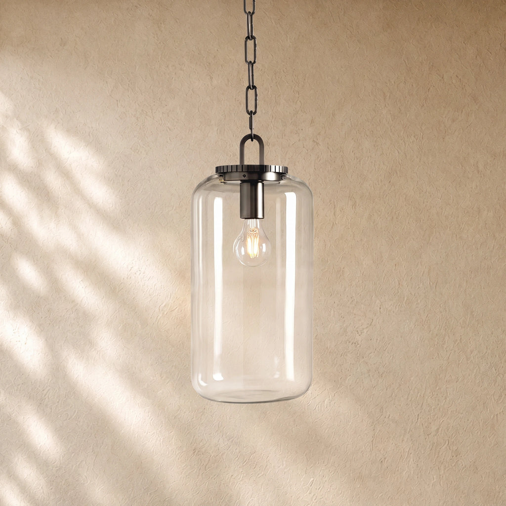 Wescoti Cylinder Pendant with Bronze Chain