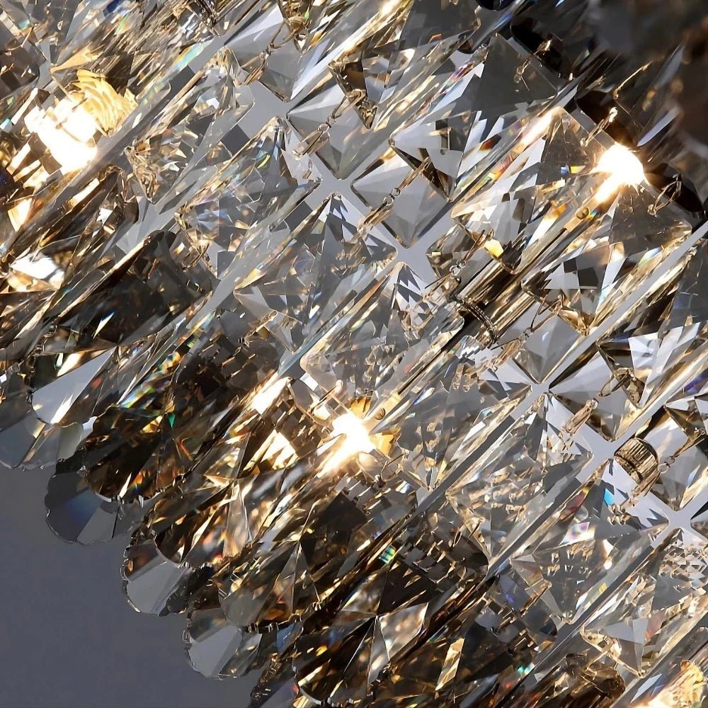 Giano Crystal Flush Mount Chandelier - fovolighting