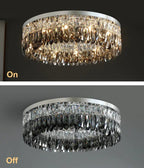 Giano Crystal Flush Mount Chandelier - fovolighting