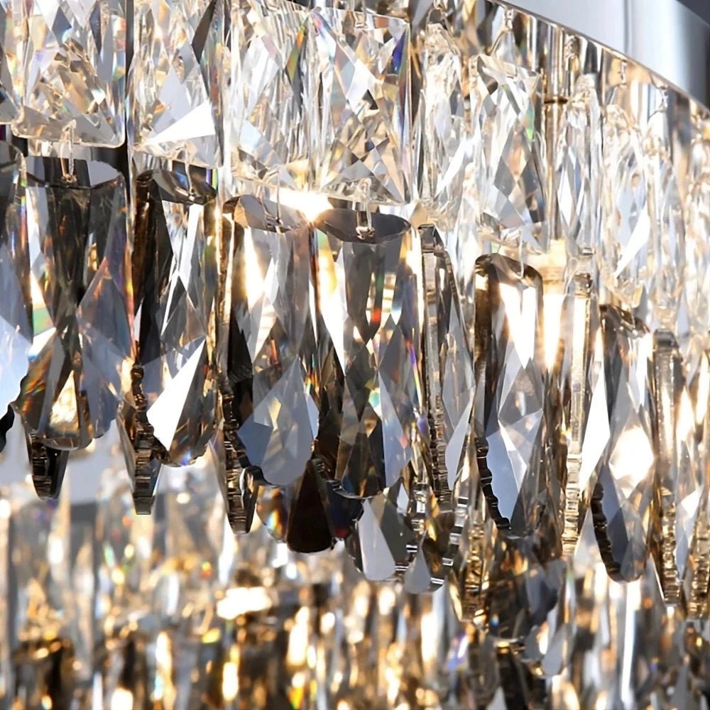 Giano Crystal Flush Mount Chandelier - fovolighting