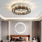 Giano Crystal Flush Mount Chandelier - fovolighting