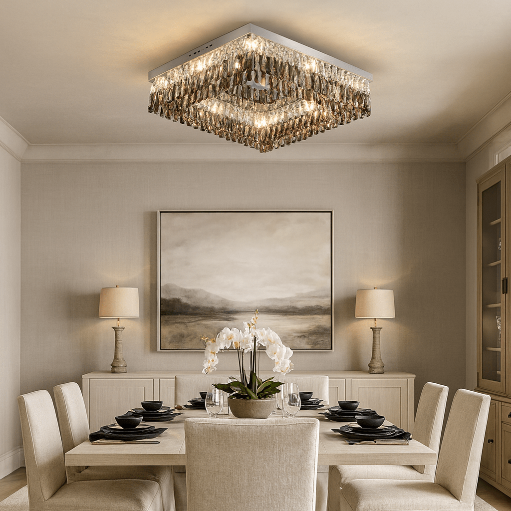 Giano Crystal Flush Mount - fovolighting