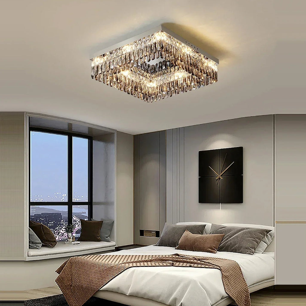 Giano Crystal Flush Mount - fovolighting