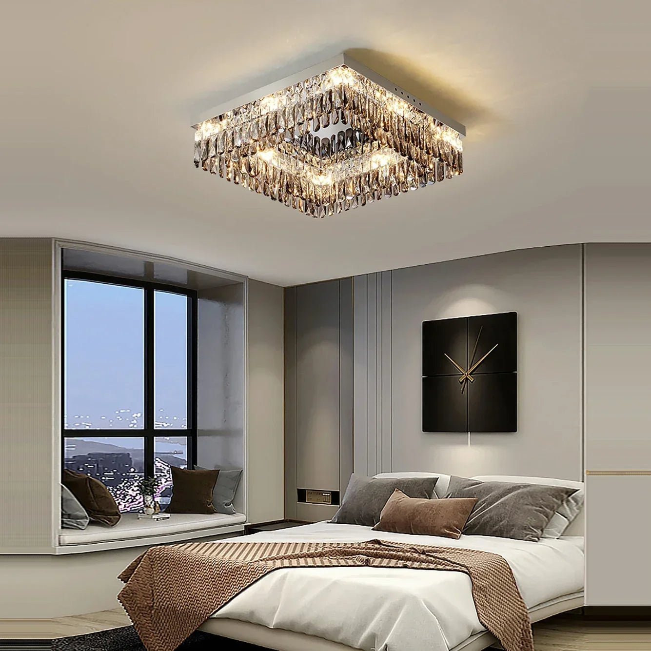 Giano Crystal Flush Mount - fovolighting