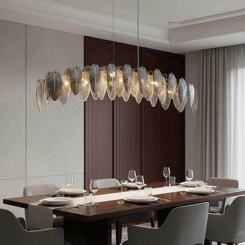 Giatti Modern Glass Dining Room Chandelier - fovolighting