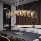 Giatti Modern Glass Dining Room Chandelier - fovolighting