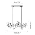 Gingko Glass Chandelier - fovolighting
